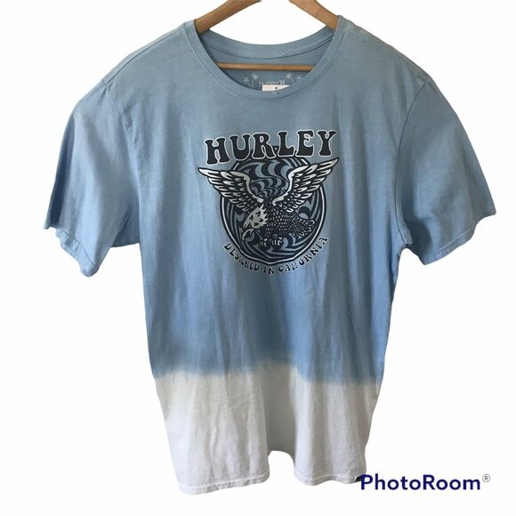 HURLEY Mens Small S/S Tie Dye T-Shirt FLY BOY Everyday Wash 100% Cotton NEW - Picture 1 of 6